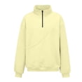thumbnail image 4 of NMMUED Sweatshirt with Cat Pouch Quarter Zip Sweatshirt Pet Carrier Sweatshirt Loose Sweatshirts for Women Sweatshirt with Dog Pouch Oversized Sweatshirt for Women Pet Pouch Sweatshirt Khaki XXL, 4 of 5