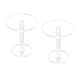 thumbnail image 4 of 2 piezas Pedestal Display Riser Stands Pedestal Jewelry Stand Clear Modern Photography Props Jewelry Stand Jewelry Rack de almacenamiento para llavero , 8 cm de alto Sunnimix Soporte de exhibición de joyería, 4 of 8