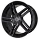 thumbnail image 3 of Rin 17X7.5 4-100 PRW Mod: P5025 ET35 CB73.1 GLOSS BLACK/BRUSHED FACE/BLACK CLEAR COAT PRW P5025, 3 of 3