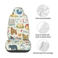 thumbnail image 3 of Salouo Dogs Funny Pets Print Automotive Seat Covers, Universal Fit Anti-Slip Bucket Seat Protector for Cars,Vehicle Seat Protector for Front Seats, 3 of 5