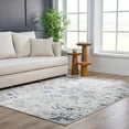 thumbnail image 6 of Hauteloom Calum Living Room, Bedroom Area Rug - Traditional - High Pile - Blue, Gray - 5'2" x 7', 6 of 15