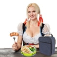 thumbnail image 5 of Insulated Fabric Lunch Bag for Storage Blue Multipurpose with Heat Preservation 7.8 Inches, 5 of 5