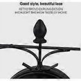 thumbnail image 4 of Double Sided Retro Wall Clock, SHANGSKY Outdoor Garden Clock with Waterproof Antique Iron Case for Indoor and Outdoor(Black), 4 of 4