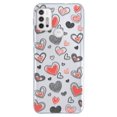 thumbnail image 1 of Funda Para Moto G10 Power Corazones Grafito, Uso Rudo, InstaCase Protector para Moto G10 Power Antigolpes, Case Corazones Grafito, 1 of 4