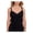 Black, variant on Swim Solutions Womens Solid V-Neck Tankini Swim Top