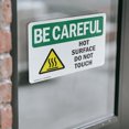 thumbnail image 4 of (2 Pack) Hot Surface Do Not Touch OSHA Be Careful Sign 7 Inch X 5 Inch Vinyl Label Decal Sticker Weather Resistant, UV Protected for Workplace, Business, and Construction Site, Made in, 4 of 7