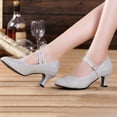thumbnail image 3 of Dakaela Women's Pumps Close Toe Low Heel Dress Mary Jane Shoes Office Work Church Wedding Pumps, 3 of 8