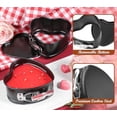 thumbnail image 5 of Springform Pan 4 inch Heart Shape Mini Cheesecake Pan Set of 2, Cake Pan Heart Baking Molds Accessories of Instapot, Pressure Cooker, Air Fryer & Christmas, Valentine's Day Baking, 5 of 8