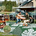 thumbnail image 4 of FairOnly 8'x10'Outdoor Area Rugs Reversible Waterproof With Leaf Pattern Rug for Beach, 4 of 5
