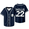 thumbnail image 2 of 2hollis 22 Logo Baseball Jacket The Star Tour Merch Cosplay Unisex V-neck Short Sleeve T-Shirts, 2 of 6
