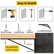 thumbnail image 2 of Soporte para estante de pared CHAO 6 soportes de acero triangulares 90 grados 200 mm x 120 mm con 30 tornillos y 12 anclajes, 2 of 4