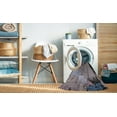 thumbnail image 2 of Ahgly Company Machine Washable Indoor Rectangle Industrial Modern Black Eel Black Area Rugs, 5' x 8', 2 of 7