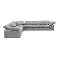 thumbnail image 5 of ACME Furniture Naveen Upholstered Fabric Sectional Sofa with 6 Pillows in Gray, 5 of 8