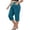 Dark Blue, variant on Ruimatai Womens Capri Cropped Pants Drawstring Elastic Waist Pocket Button Detail Plus Size Casual Vacation Trousers