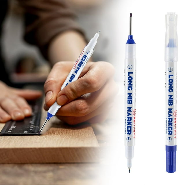 AKEGAMN Clearance! Upgrade Long Head Deep Hole Marker Markers Carpenter Ink Marker Pens Colorful Carpenter Pen Construction Markers Tool For Bathroom Woodworking 1.5ml & User-Friendly: Made from hig