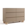 thumbnail image 2 of Art of Nursery by Storkcraft Sorrento 6 Drawer Dresser - Taupe and Driftwood, 2 of 12