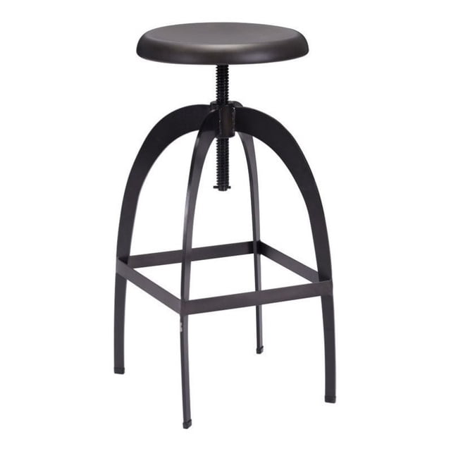 Zuo Aristotle 34" Bar Stool in Antique Black