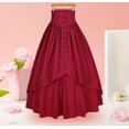 thumbnail image 2 of NMMUED Vêtements d'Halloween pour Femmes Costumes d'Halloween pour Femmes Vêtements d'Halloween pour Femmes Cadeaux d'Halloween Tenues d'Halloween pour Femmes Jupe Renaissance Tenues Gothiques pour Femmes Rouge TTG, 2 of 3