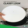 thumbnail image 5 of Mobile Pro Shop (White) Acrylic Turntable Mat - 12" Vinyl Record Player Slipmat - Anti-Static & Noise Reducing Platter Mat for LP Players, 5 of 8