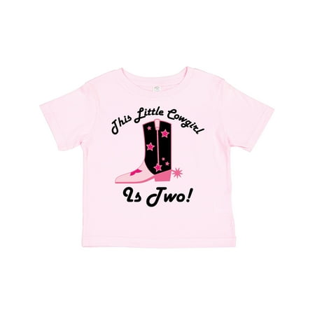 

Inktastic 2nd Birthday Little Cowgirl 2 Year Old Gift Toddler Toddler Girl T-Shirt