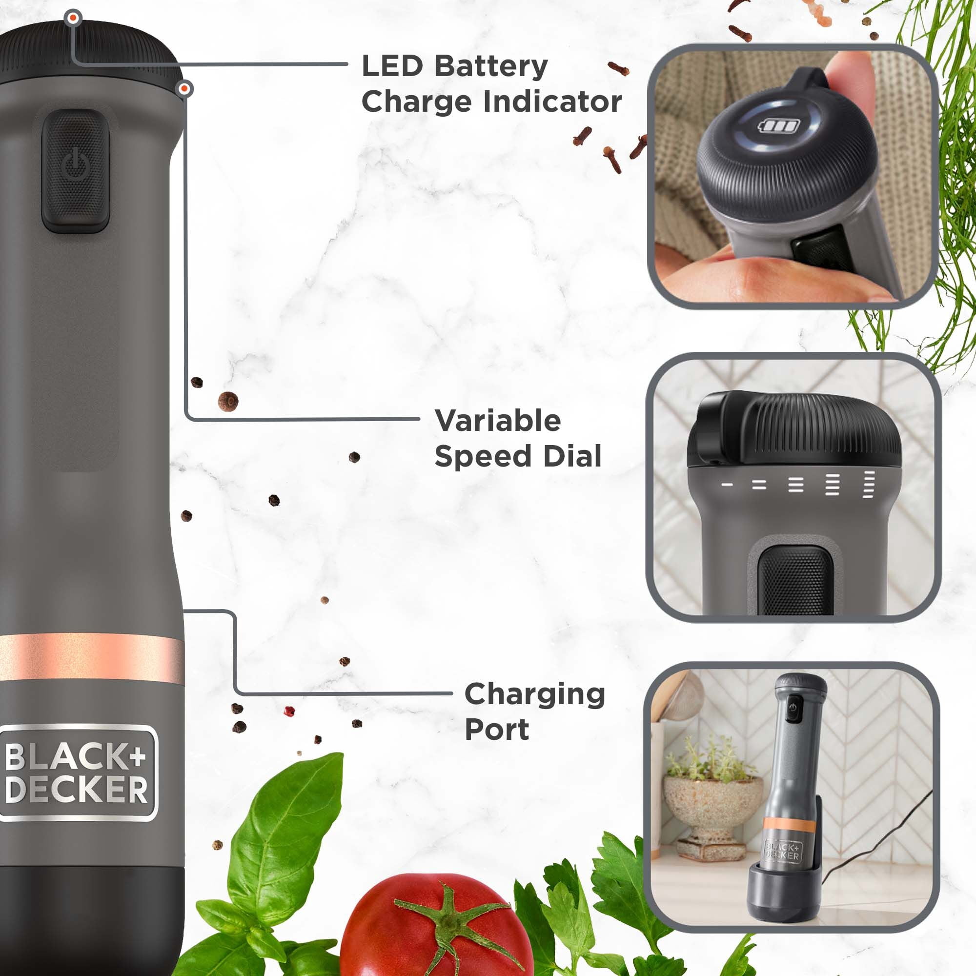 BLACK+DECKER Kitchen Wand 3 Kit Grey
