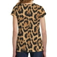 thumbnail image 2 of Halloween Costume Leopard Pattern All Over Big Kid Costume T Shirt with Leopard Ears Headband, 2 of 4