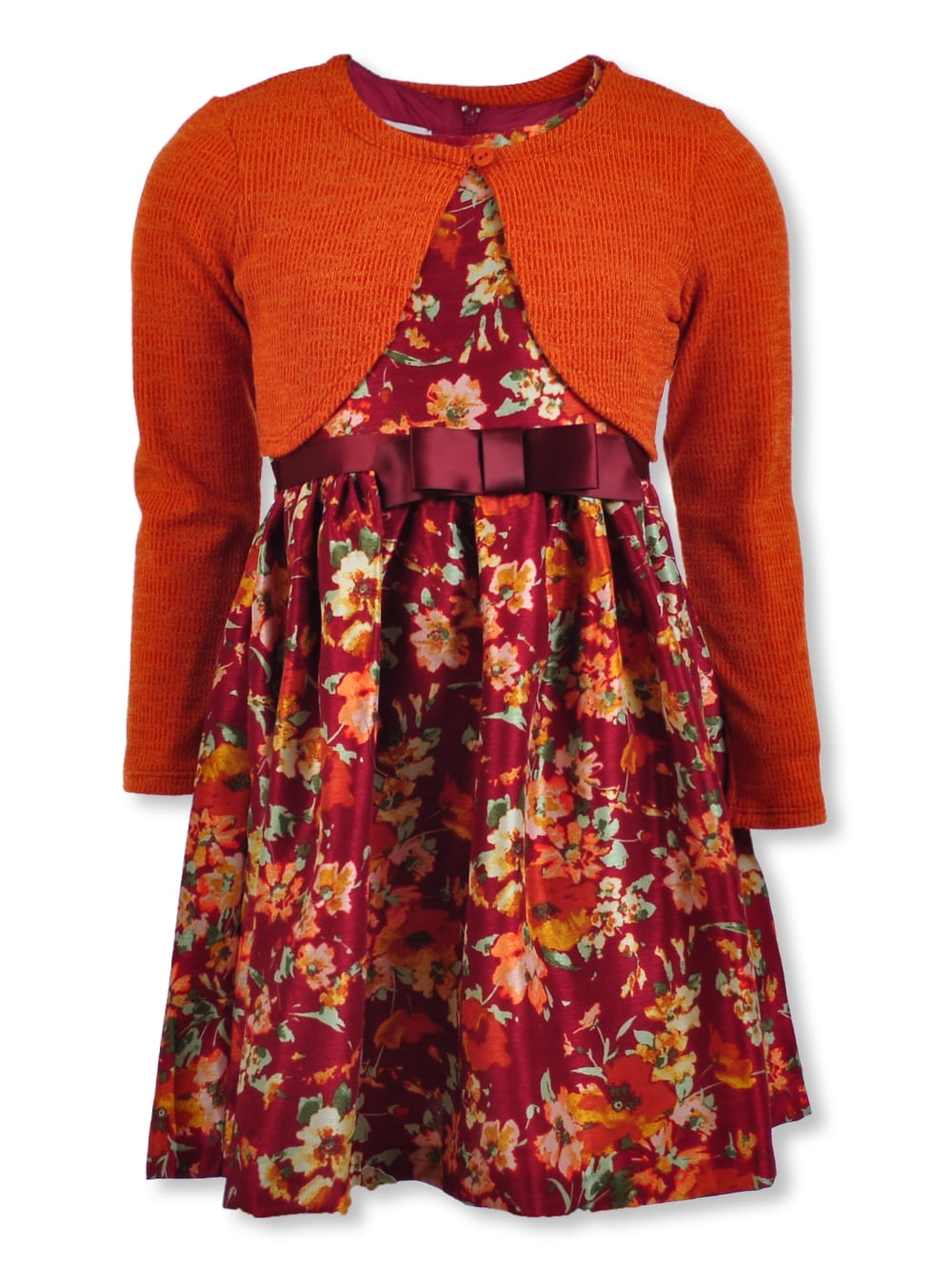Girls Holiday Dress Bonnie Jean Girls' Holiday Dress 4T | Stretch Velvet  Bodice, Glitter & Flock Skirt, Drop Waist For Christmas & Parties Velvet  Glitter Flock Christmas Dress