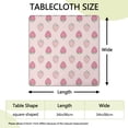 thumbnail image 2 of Tablecloth with Strawberries and Flowers Pattern Cute Red Berry Design Fruity Summer Aesthetic Decor, 2 of 3