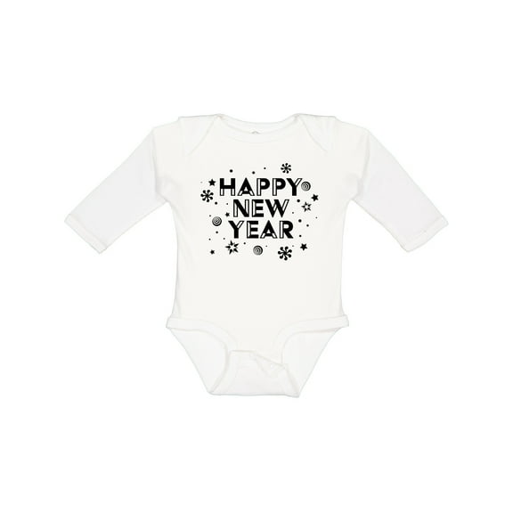Inktastic Happy New Year Boys or Girls Long Sleeve Baby Bodysuit