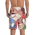 thumbnail image 2 of Balery Gnomes Books Tea Cups Men's Cotton Knit Pajama Shorts Waistband & Pockets,Short Pajama Pants-4X-Large, 2 of 8