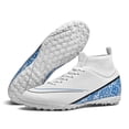 thumbnail image 3 of Zapatos de fútbol para hombre, botas de fútbol de entrenamiento, transpirables, cornamusas de césped para deportes al aire libre, zapatillas ultraligeras para partidos, antideslizantes, 3 of 5
