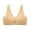 Beige, variant on XMMSWDLA Wireless Bras for Women Front Close Comfort Bra Lace Brassiere Full Coverage Women Sports Bra Bras for Women Full Coverage