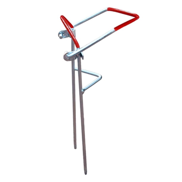 Soporte para caña de pescar, ángulo de inclinación ajustable, suministros para hombres, regalo de cumpleaños, equipo de pesca 2 capas 24cm x 75cm Zulema Soporte para caña de pescar