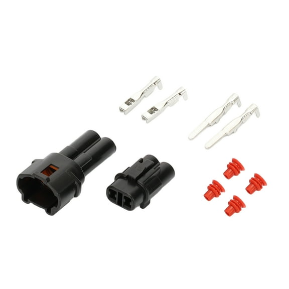 Unique Bargains 2 Pin Waterproof Connector Plug Waterproof Male Female Wire Terminal Connector for Kawasaki for Suzuki Motorcycle 1 Set