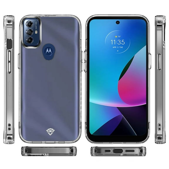 For Motorola Moto G Play 2023 Premium Hybrid HD Crystal Clear Hard PC Back Gummy Thick 2.0mm TPU Frame Slim Fit Cover ,Xpm Phone Case [ Transparent ]