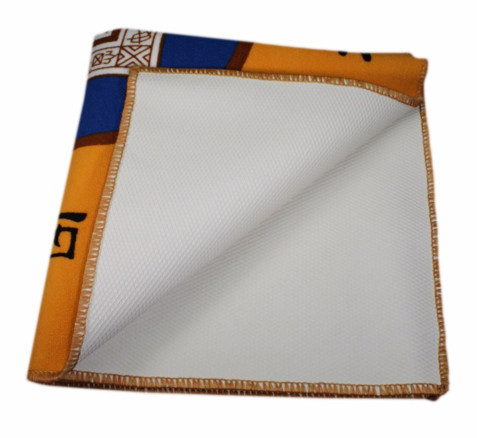 31.5" Yellow Slip Slide Resistant Mahjong Domino Card Game Table Cover Mat KT00008