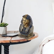 Yvsxxv Egyptian Pharaoh Statue Egyptian King Tutankhamun Figurine Resin Figurines Statue Bust Egypt Statue Resin Home Decor