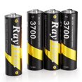 thumbnail image 1 of Baterías de litio recargables RayHom AA 3700 mWh 1,5 V, paquete de 4, 1 of 4
