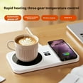 thumbnail image 5 of HIBIBUD Mug Warmer with 15W Wireless Charging,Coffee Cup Warmer for Desk Auto Shut Off,3 Temp Settings,Smart Warmer Plate for Heating Coffee,Milk,Tea,Beverage,Candle,Women Gifts, 5 of 7
