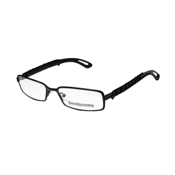 NEW LAMBRETTA LAM0020 MENS RECTANGULAR FULL-RIM MATTE BLACK PRESTIGIOUS DESIGNER TRENDY FRAME DEMO LENSES 53-17-145 EYEGLASSES/EYE GLASSES