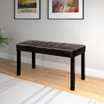 thumbnail image 3 of CorLiving Fresno 12 Panel Tufted Leatherette Bench, 3 of 3