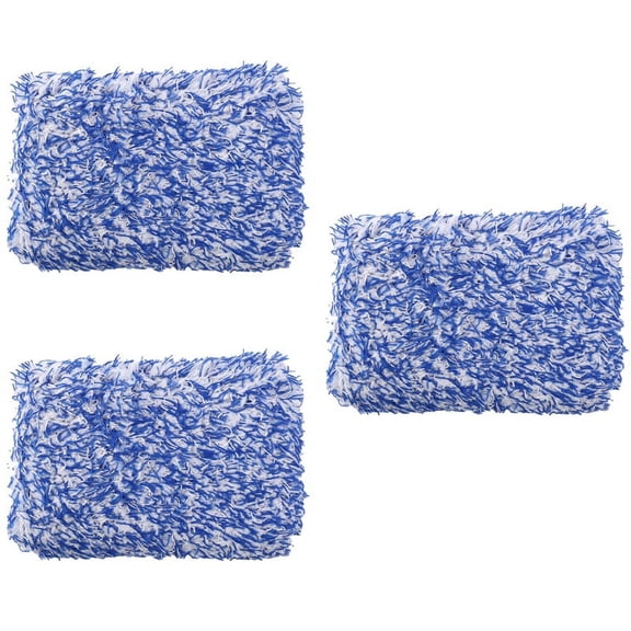 3X Car Soft High Density Cleaning Super Soft Car Wash Cloth Microfiber Car Wash Towel Sponge Block Blue