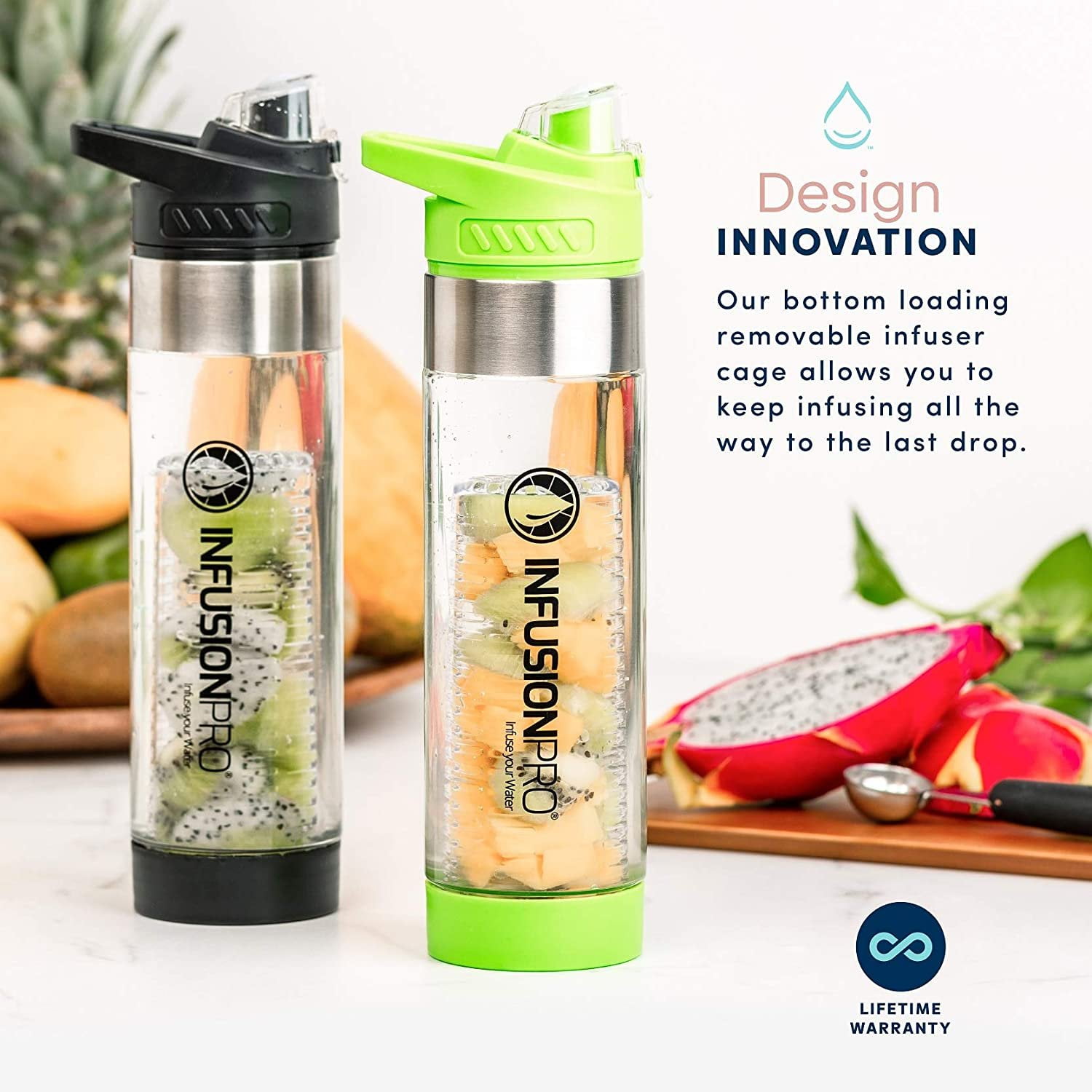 SAVE BIG on the BUNDLE Tea and Fruit Infuser Bottle With Flip Top