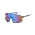 thumbnail image 6 of Sport HD Sunglasses Futuristic Men Women Large Wrap Around Black Frame New, 6 of 8