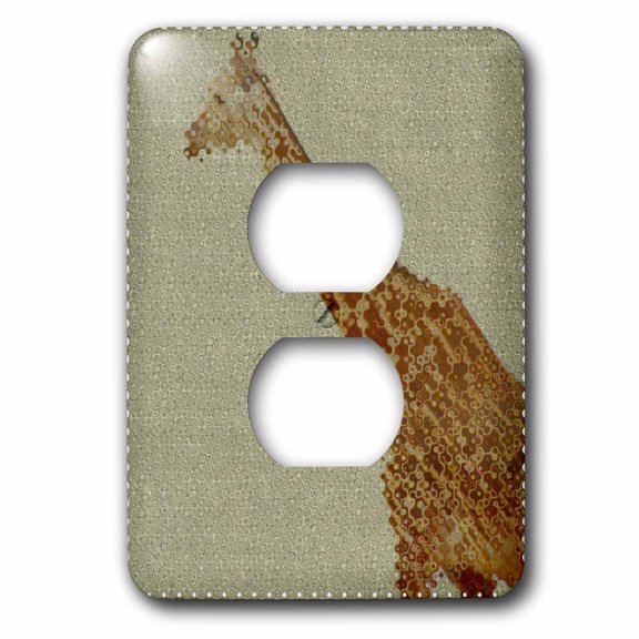 3dRose, Sprial Giraffe- Animals- Nature Art, 2 plug outlet cover