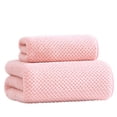 thumbnail image 5 of Toalla de baño grande de vellón coral grueso con forma de piña para adultos, de secado rápido, absorbente, para nadar y para playa, 5 of 5