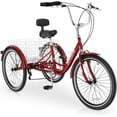 thumbnail image 2 of FICISOG 7 Speed Adult Tricycle for Women, 20/24/26 Inch Adult Trike with Basket, 3 Wheel Bikes for Adults Seniors, Cruise Trike for Shopping Picnic, 2 of 7