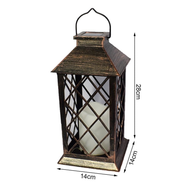 Luz De Linterna Solar Luz De Vela Retro Luz De Cadena Al Aire Libre Linterna Colgante Impermeable Luces De Noche Led Con Energía Solar Luz De Césped Decoración De Paisaje Para Jardín Patio Patio Patio matsuzay HA023875-00