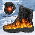 thumbnail image 4 of MeMoride Men's Winter Snow Boots Water Non Slip Warm Outdoor Boots Lightweight Comfortable Durable Hiking Shoes, 4 of 7