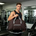 thumbnail image 2 of Lightweight Sports Gym Bag with Pocket, Water Resistant Travel Tote for Women Men, Foldable Portable Carry On Weekender Overnight Bag for Swimming Yoga Fitness Activity Storage, 2 of 7